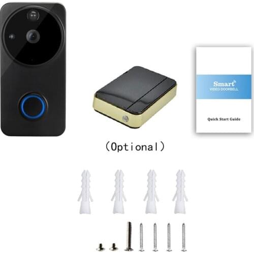 Newest WF04 Smart Video Doorbell Wi-Fi Infrared Night Vision Wireless Voice Connection Doorbell Home Electronic Cat Eye