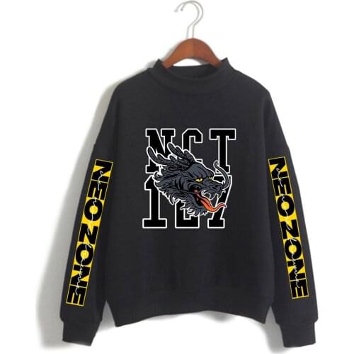 Print 2020 Kpop NCT 127 New Album NCT#127 Neo Zone The Final Round Women/Men High collar sweatshirt Casual Turtlenecks Clothes