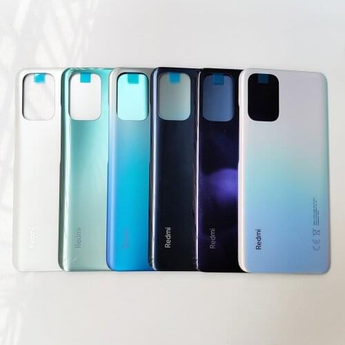 For Xiaomi Redmi Note 10 Original Plastic Back Rear Housing Cover Note 10S , Back Door Replacement Hard Battery Case