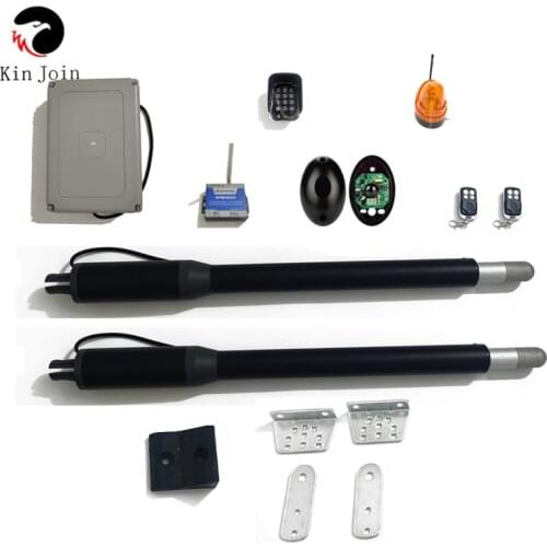 KinJoin DC24v gate opener double arms swing operator 300mm actuator automatic AC motor Sliding gate opener operator
