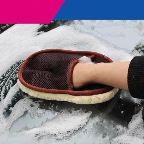 Microfiber Wool Soft Auto Car Cleaning glove Car Washing Gloves Car Motorcycle Artificial Wool Soft Washer Brush Car Care