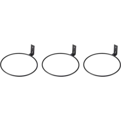 Flower Pot Trays Ring Balcony Wall Mounted Pot Ring Holder Folding Metal Planter Stand Tray Flower Pot Tray