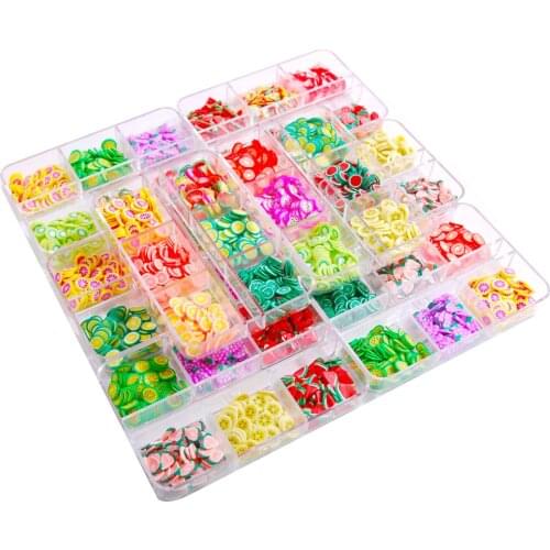 Fruit Charms Resin Flatbacks Polymer Clay Sprinkles Decoration Filler DIY Mud Particles Scrapbook Phone Case