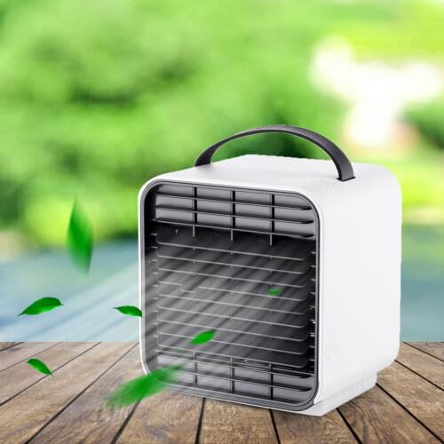 USB Rechargeable Air Cooling Fan Office Home Desktop Negative Ion Purifier Air Cooler Fan Summer Mini Portable Air Conditioner