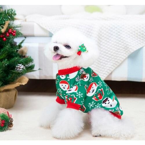 Christmas Dog Clothes Winter Cat Pet Clothing Hoodies Xams Dog Coat Yorkshire Pomeranian Maltese Poodle Bichon Schnauzer Costume