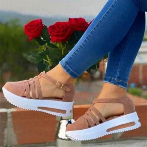 New Womens Sandals Women Shoes 2021 Summer Wedge Platform Sandals Ladies Casual Beach Flip Flops Shoes Female Heels Sandals Hot
