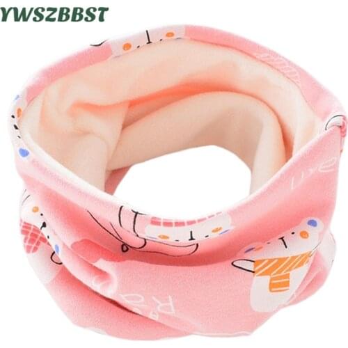Unisex Winter Boys Girls Women Men Warm Plus Velvet Scarves Kids Thick Elastic Mufflers Children Neck Collar Cotton Baby Scarf
