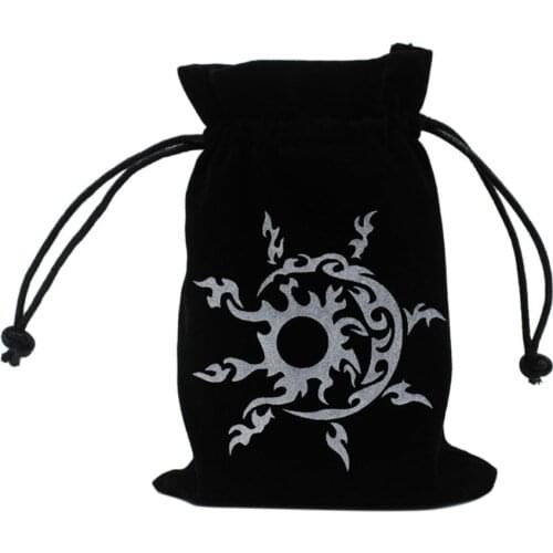 Sun Pentagram Tarot Card Storage Bag Toy Jewelry Home Mini Drawstring Package Board Game Tarot Storage Bag