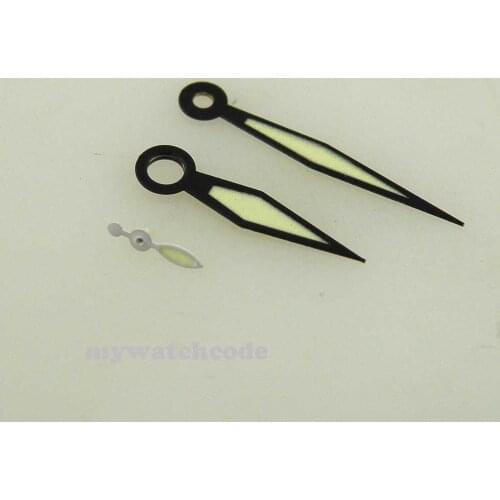 Luminous green gun Hands fit style 6497 6498 movement parnis mens watch 09