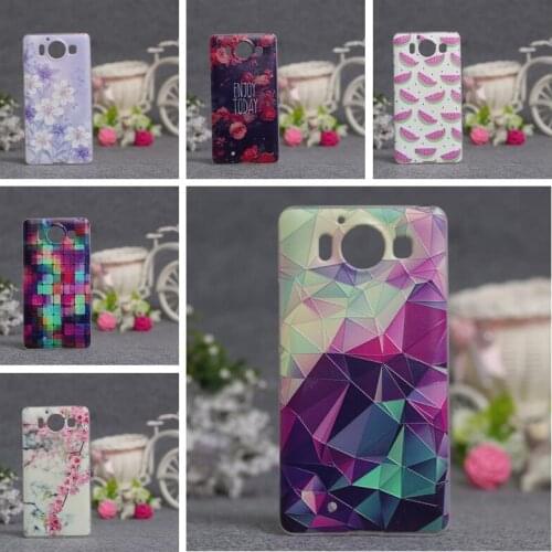 Ultra Thin Soft TPU Case For Nokia Lumia 950 Microsoft 950 Back Soft Silicon Cover 3D Relief Case for Nokia Lumia 950 N950