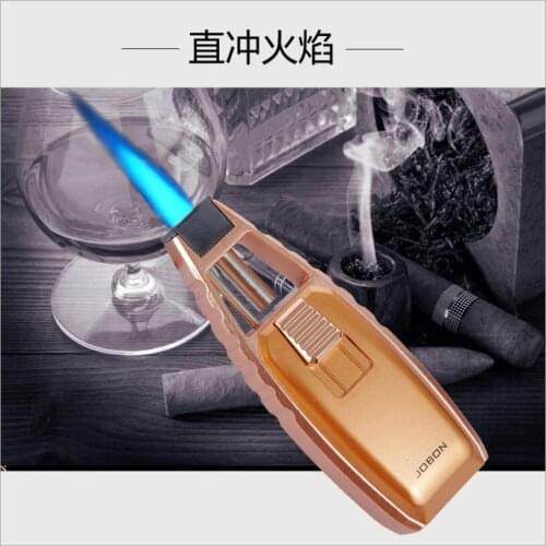 ZB-366 Cigar Special-Purpose Spray Gun Lighter Windproof Blue Flame Inflatable Ignition Tool Business Gift