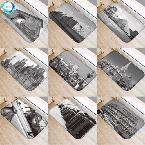 1PC 40x60cm Building Floor Mat Entrance Doormat Floor Rug Anti-slip Door Mat Bathroom Kitchen Mat Kitchen Carpet Home Decor