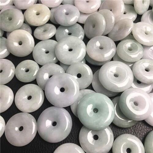 1pc Natural A Emerald Jade carving 15mm Beads DIY Bracelet Pendants Charm Jewellery Accessories Amulet Gifts Women Men