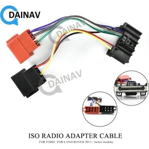 12-140 ISO Radio Adapter for FORD for LAND ROVER 2011+ (select models) Wiring Harness Connector Lead Loom Cable Plug