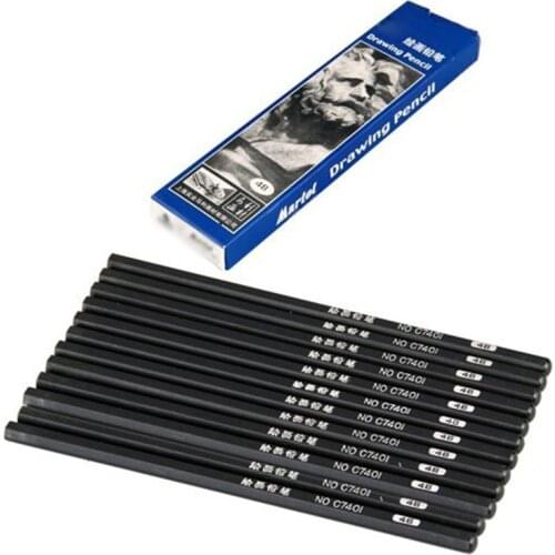 12pcs/Set Drawing Tattoo Transfer Stencil Drawing Pencil 4B For Tattoo Transfer Paper Supply