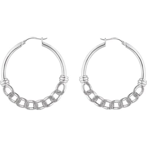 2pairs New style18K Gold Plated round crystal Cubic Zirconia hoop earrings