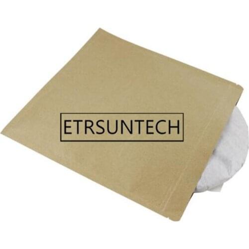 200pcs Large Size Square Kraft Paper Bag Inner Aluminium Foil Tea Pouch Waterproof Flat Tea Cake Packaging Zipper Bags