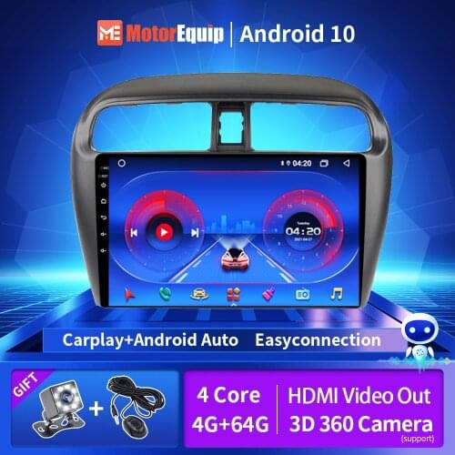 Car Radio For Mitsubishi Mirage Attrage 2012-2020 GPS Navigation Android Auto Radio 2din 2 Din Multimedia Player WiFi Carplay