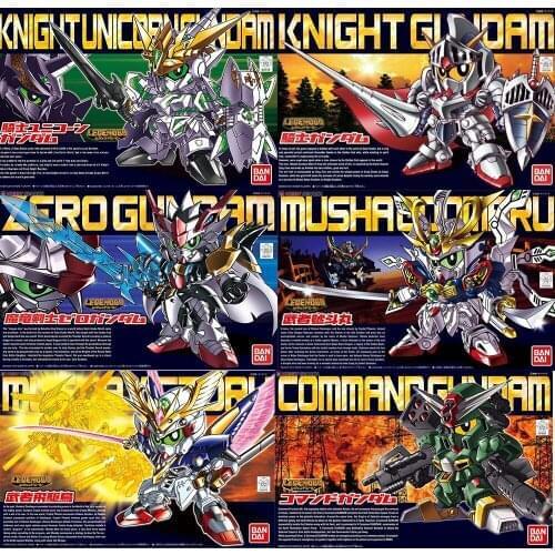 Bandai Original Assembled Model SDBB BB Warrior Q Version Warrior Knight Fighting Legend Sengoku Small Gundam Action Figure Toy