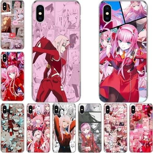 Zero Two Darling in the FranXX Anime Novelty Phone Case For Iphone 11 12 Mini Pro XS Max XR X 8 7 6 6S Plus SE 2020 5 5S SE Cove