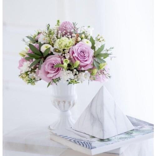 Retro Iron Flowerpot Floral Dried Flower Plant Vase Holder Party Decoration