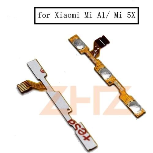 For Xiaomi Mi A1 Mi 5X Power Volume Side Key Button Flex Cable ON OFF Switch Flex Cable Replacement Repair Parts Test QC