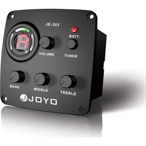 JOYO JE-303 Guitar 3-Band EQ Preamp Tuner Pickup Pick ups with LED Indicator Free Shipping