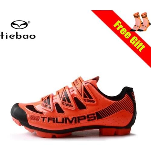 Tiebao Mountain Bike Shoes Men Women Sapatilha Ciclismo Mtb SPD Outdoor Self-locking Breathable Riding Athletic Bicycle Sneakers