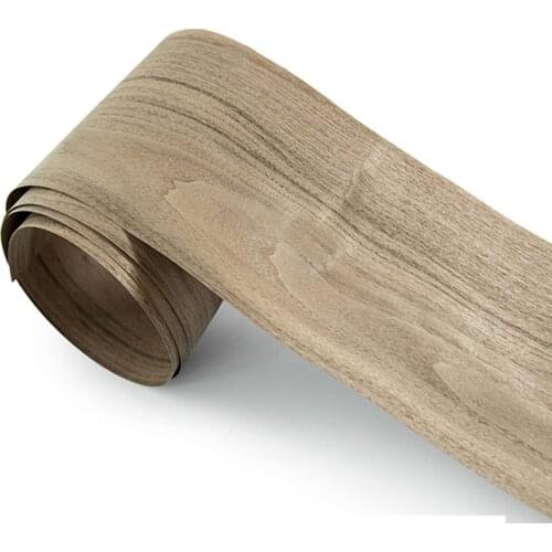 L:2.7Meters Width:160mm Thickness:0.2mm Natural Light Color Black Walnut Thick Wood Veneer Speaker Veneer Solid Wood Decoration