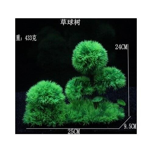 Best selling grass board aquarium fish tank landscaping decoration, simulate aquatic long green algae