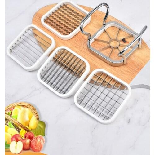 Multifunctional creative 5 In 1 Vegetable Fruit Slicer Cutter Stainless Steel Apple Potato French Fries Kitchen Accessories