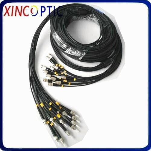 12cores Singlemode 3M 5M 7M 10M 15M 20M Armored Patch Cord 12 core SM G652D 6.0mm SC LC FC 12 fibers Optical Fiber Jumper Cable