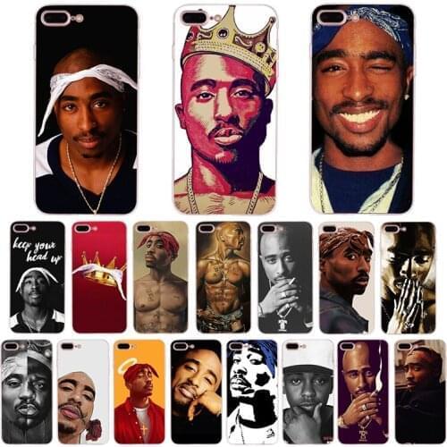 Singer 2Pac Tupac Amaru Shakur Makaveli Soft silicone cover For iPhone X XR XS max case 5 6 7 8 6S plus 5S SE TPU phone shell