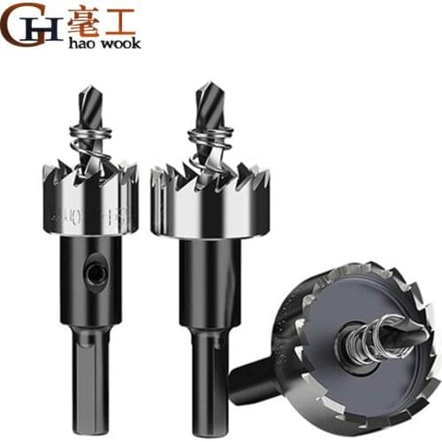 Drill Bit Set Holesaw Carbide Tip HSS Hole Saw Cutter Drilling Kit Hand Tool for Wood Stainless Steel Metal Alloy Cutting
