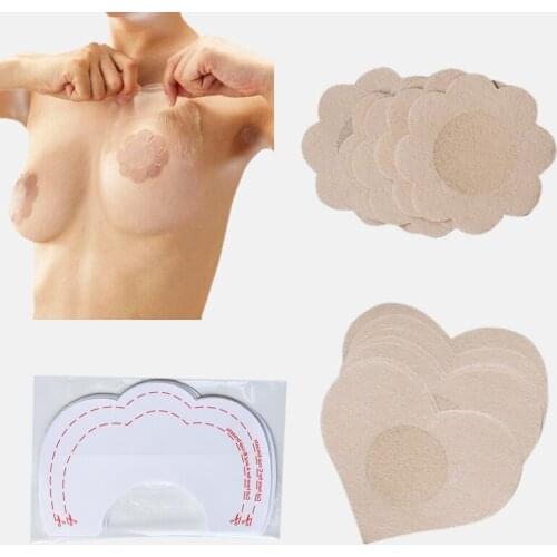 30PCS Women Fashion Sexy Bare Breast Lift Push Up Nipple Stickers Bra Accessories Beauty Toiletry Kits Lingerie Vestidos