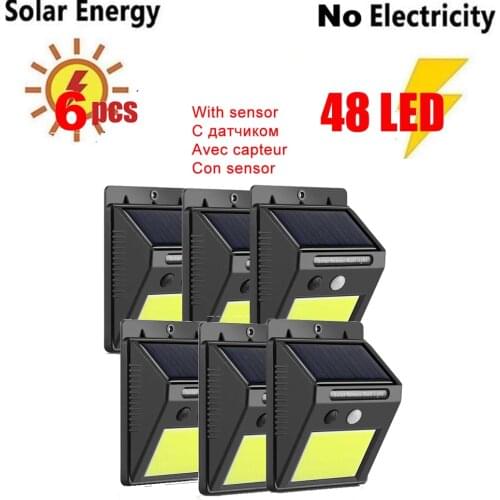 Whole sale series Solar Wall Light Motion Sensor Solar Lamp Waterproof Infrared Sensor Garden camping Light patio decoration rem