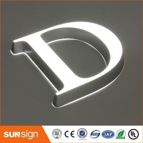 Custom small size led acrylic mini letters double side lighted signs letters