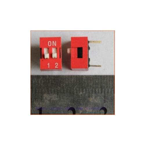 New 5 x 2 Positions DIP Switch Red 2P