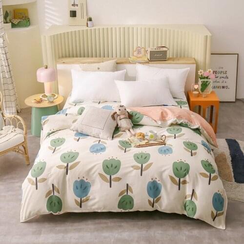 New product) 1pc 100% pastoral style colorful flowers duvet cover various sizes