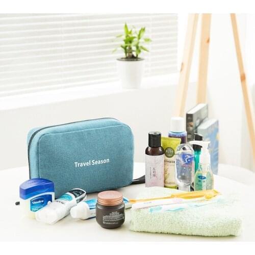 Hanging travel cosmetic bag ladies waterproof zipper cosmetic bag polyester large capacity cosmetic bag handbag storage bath bag