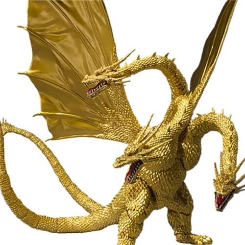 30cm Godzilla Movie Animation SHM Three Headed Dragon King About Monsters Kitora 2 2nd Generation Movable Doll Collection Figma