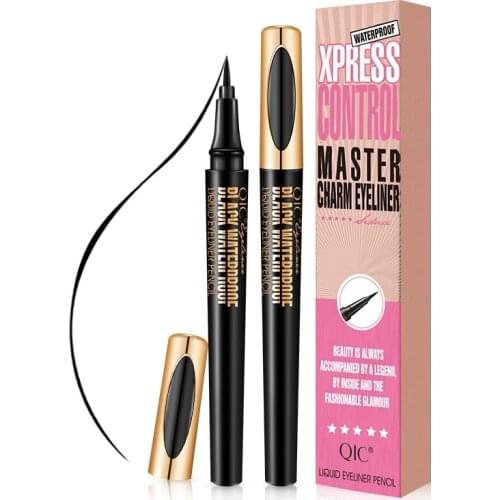 Eyeliner Hottest Quick Dry Black 24H Long Lasting Waterproof Metal Liquid Eyeliner Pencil Matte Makeup Applicators Volume Lashes