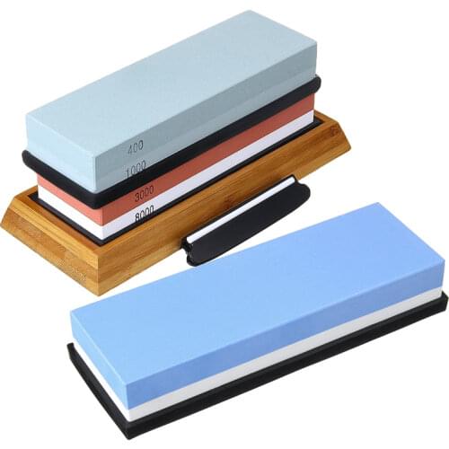 Professional Knife Sharpener Whetstone Cutter Sharpening Stones Grinding Stone kitchen Tool 3000/8000 + 400/1000 Grit