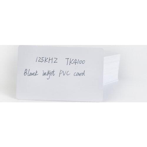 Blank Inkjet Printable 125Khz RFID Card with Both Sides Printable Surface Contactless PVC Card Printed by Epson or Canon Printer