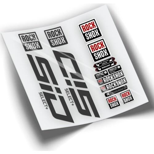 ROCKSHOX SID SELECT PLUS 2021 vinyl stickers WP351