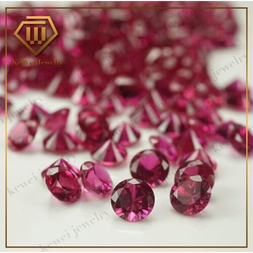 Bottom Price Sale 5# 8mm-12mm 20Piece Round Synthetic Corundum Gems stone In Beads