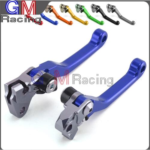 Motorcycle CNC Billet Pivot Foldable Brake Clutch Levers For YAMAHA YZ125 YZ250 YZ250F YZF250 YZ426F YZ450F 2001-2007 Dirt Bike