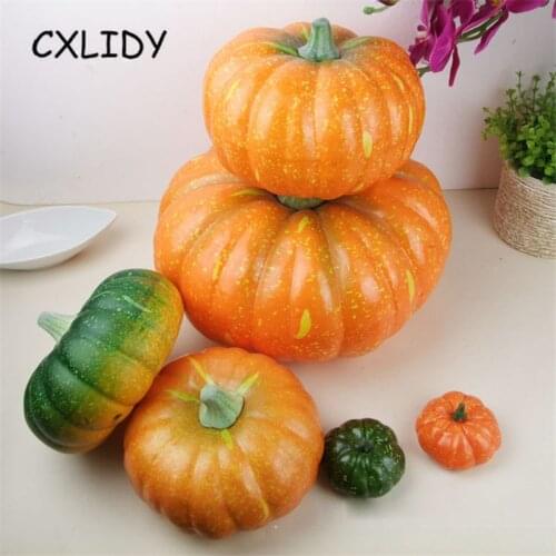 Halloween Decoration Simulation Pumpkin Party Ornament Pumpkin Props Model 20cm 25cm Halloween Supplies CKI16