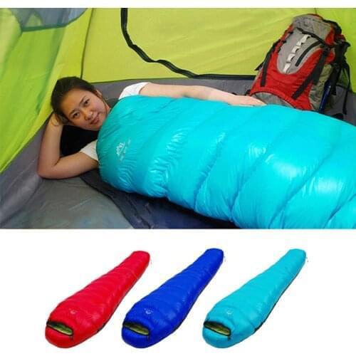 Ultra Light Warm Camping Sleeping Bag Adult Outdoor Camping Down Sleeping Bag Nylon 4 Season Thermal Portable Traveling Hiking