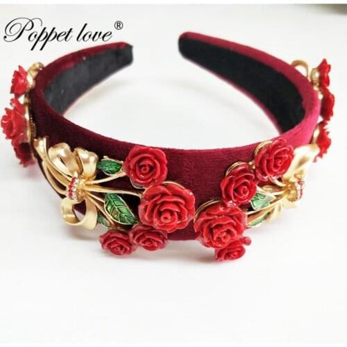 The Great Ceramic Hair Accessories Crystals Tassels Hair Headband Ribbon Hair Jewelry Bridal Hairband Wedding Tiaras and crowns